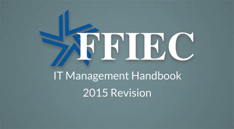 New Ffiec It Management Booklet What Your Board Needs To Know