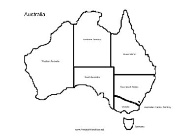 Australia map printable by suzie's home education ideas australia map colouring page by activity village. Australia map