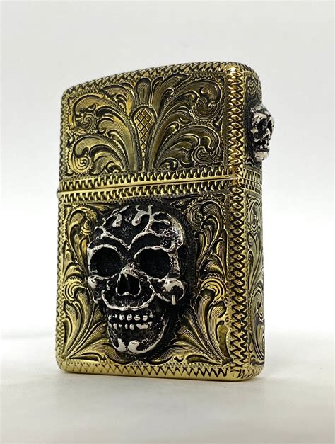 Zippo Lighter Hand Engraved Brass Armor Memphis Grand