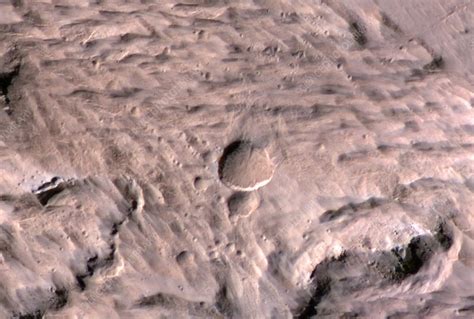 Impact Craters On Mars Satellite Image Stock Image C0228055