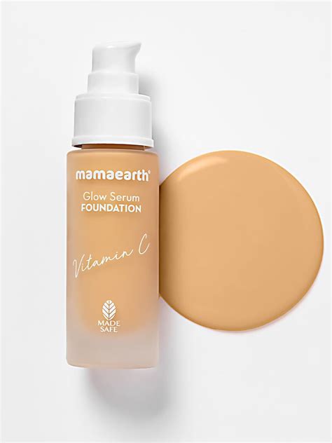 Mamaearth Glow Serum Foundation With Vitamin C Turmeric 30 Ml Nude