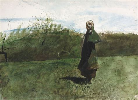 Andrew Wyeth 1917 2009 In The Orchard Study 1985 Helga 31 Andrew