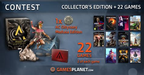 Win Assassins Creed Odyssey Medusa Edition Or 1 Of 22 Games From