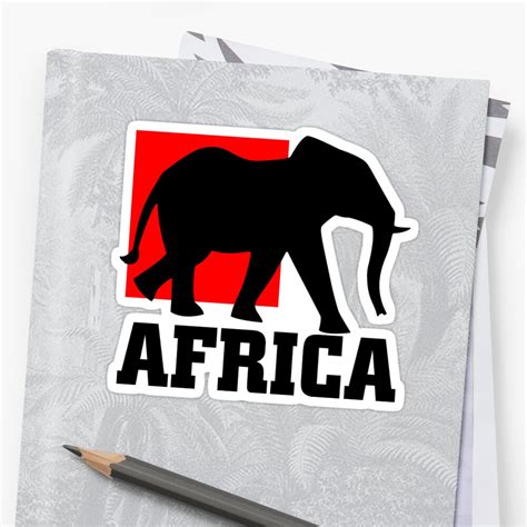 Africa Sticker By Planetterra Redbubble
