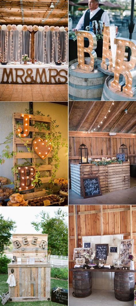 Our head chef david smith, locally renowned and at your service, along with his team of from pre wedding suppers, to bbqs, buffets and banquets! 32 Rustic Wedding Decoration Ideas to Inspire Your Big Day ...