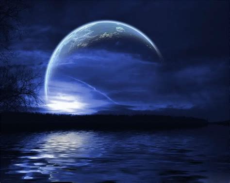 Beautiful Night Sky Moon O Wallpaper Picture Photo