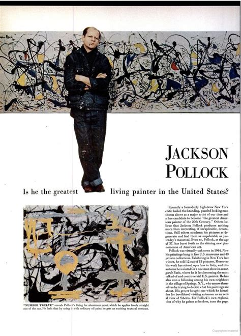 August 1949 Edition Of Life Magazine On Jackson Pollock Headlined Is