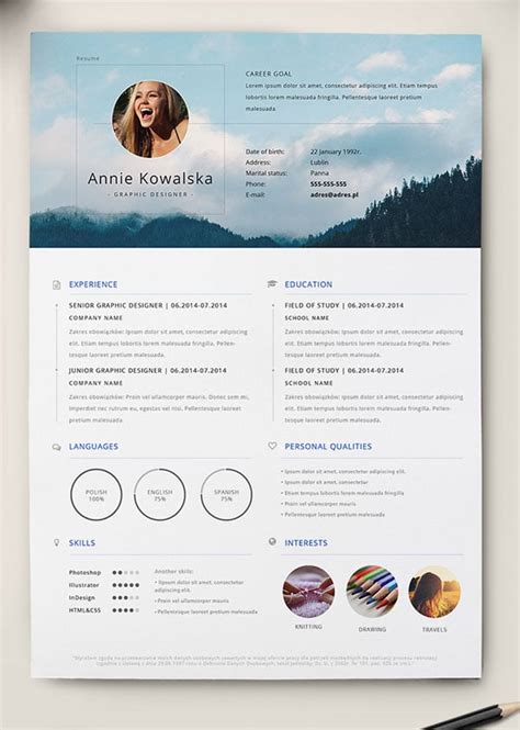 10 Best Free Resume Cv Templates In Ai Indesign Word And Psd Formats