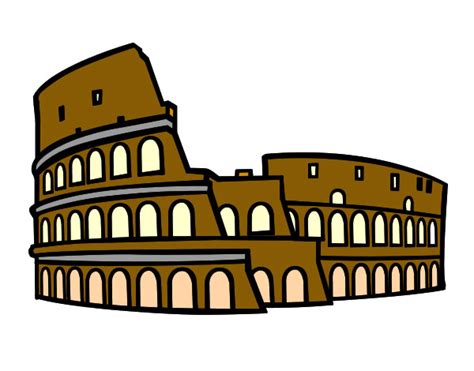 El coliseo de roma, llamado en la antigüedad anfiteatro flavio, es el monumento más impresionante de roma. Dibujo de Coliseo romano pintado por Sabueso en Dibujos.net el día 18-11-14 a las 19:33:36 ...