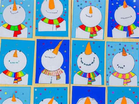 Simple Snowman Template Teaching Resources