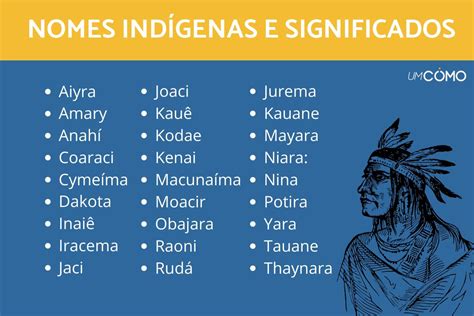 115 Nomes Indígenas E Seus Significados