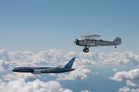 Boeings Newest Oldest Airliners Fly Together Wired