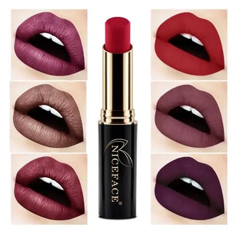 Noble Matte Lipstick Sexy Red Lip Waterproof Long Lasting Lip Gloss 24 Colors Lip Stick Metallic