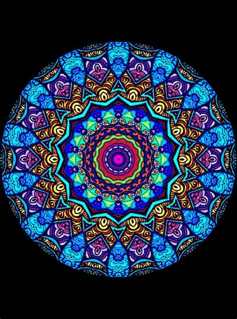 Kaleidoscope Mandala Optical Art By Sequin World Mandala Art Optical