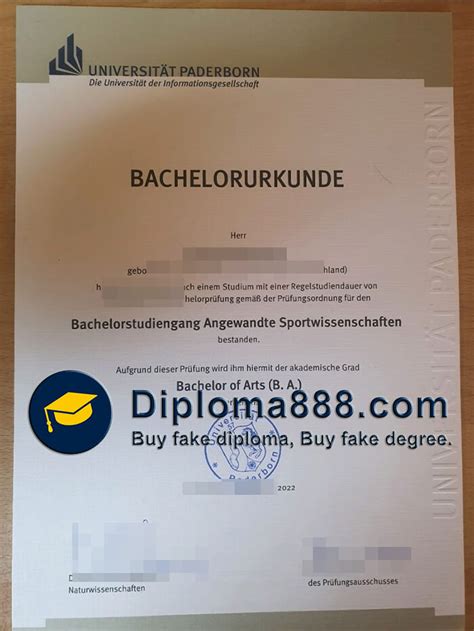 How Long To Replicate A Fake Paderborn University Degree