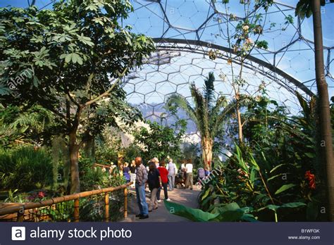Tourist attraction & educational charity explore free learning resources online shop eco in our online store. Eden Project. Humid Tropics Biome interior, visitors on ...