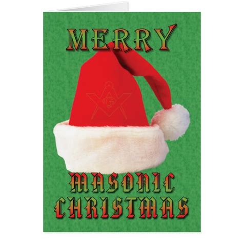 Masonic Christmas Greeting Card Zazzle