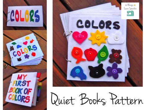 PDF PATTERN: COLORS quiet book/felt book/busy book | Quiet book, Felt book, Busy book