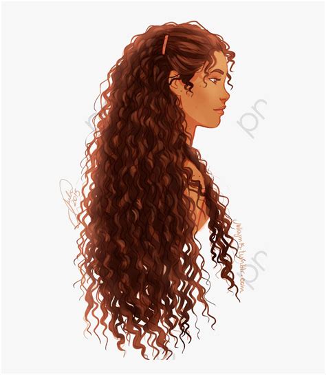 Curly Hair Cartoon Curly Hair Drawing Anime Braids Anime Hair How