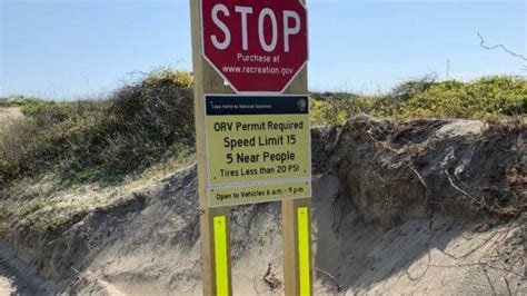 New Info Signs Going Up At Cape Hatteras National Seashore Orv Ramps