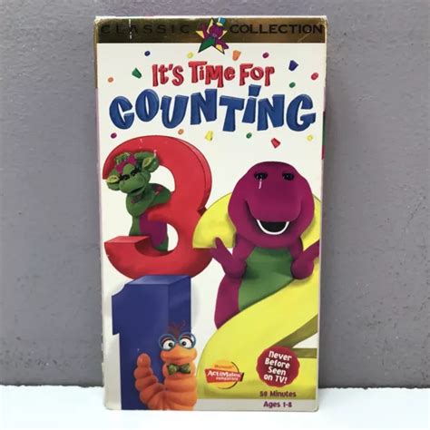 Barney Its Time For Counting Classic Collection Vhs Video Tape Sing Along Songs Eur