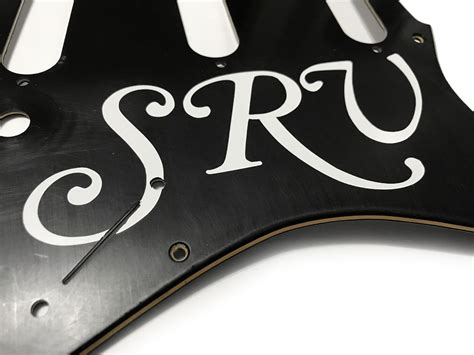 Srv Script Style Replica Stickers Letters Decals For Your Stratocaster