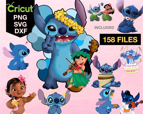 158 Lilo And Stitch Disney Character Svg Cricut Silhouette Etsy