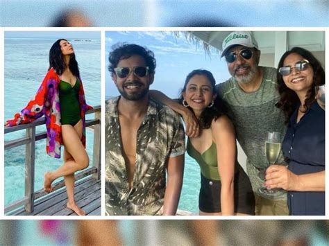 Rakul Preet Singh Enjoys The Crystal Blue Waters Of Maldives With Her