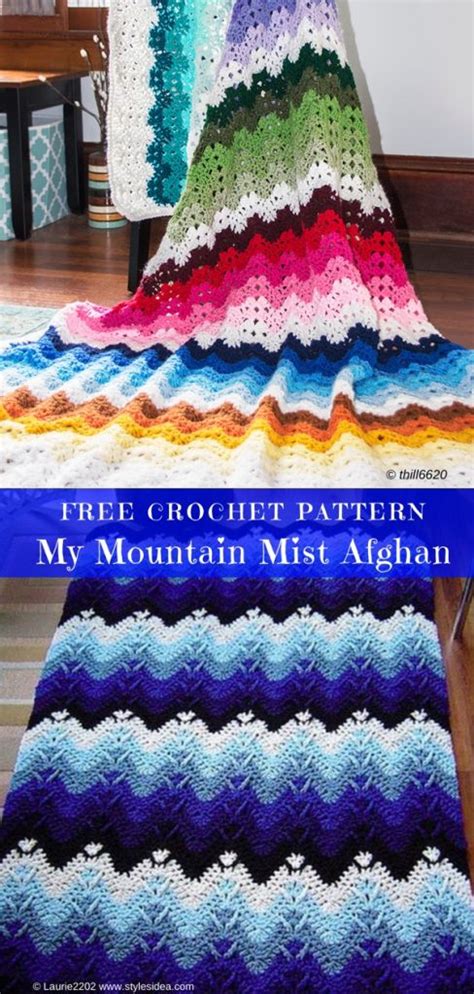 Mist Afghan Mountain Crochet Pattern Free Styles Idea