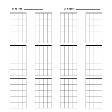 8 Best Images Of Printable Guitar Boxes Blank Guitar Chord Sheets