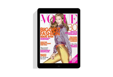 Vogue Magazine British Vogue App On Ipad On Behance