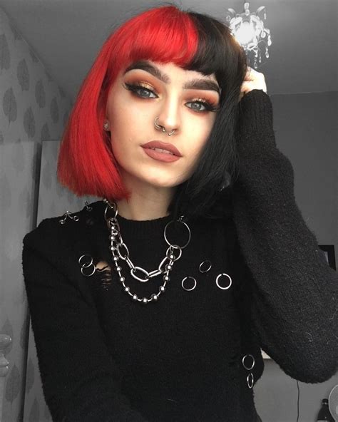 So Here For This Gorgeous Two Tone Look Would You Rock A Red A Black