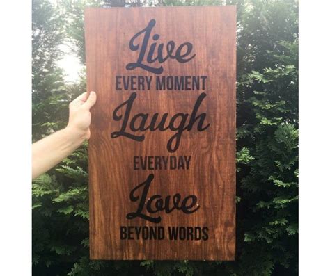 Live Laugh Love Wood Wall Art Home Wall Art Farmhouse Bedroom Etsy