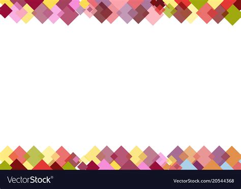 Decorative Border Of Colorful Squares Royalty Free Vector