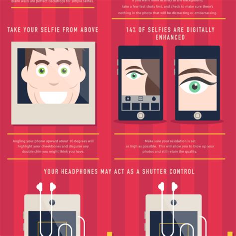 how to take a perfect selfie [infographic] best infographics