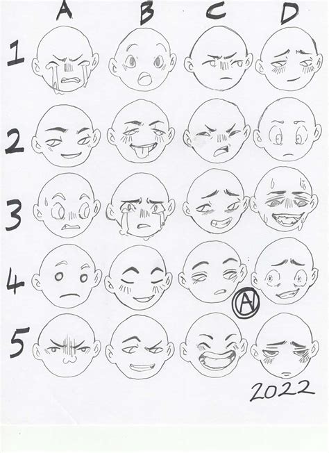 Details 67 Anime Facial Expressions Chart In Duhocakina