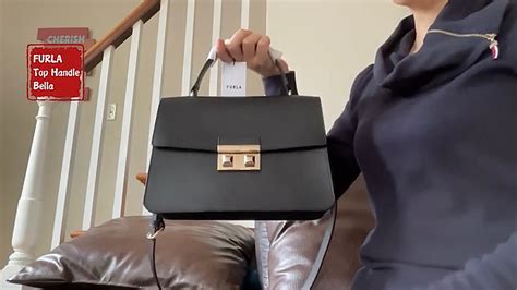 Furla Bella Top Handle Small Leather Bag手提斜挎经典款小方包 Youtube