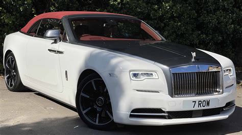 White Rolls Royce Dawn Convertible Wedding Car Hire South London And Surrey
