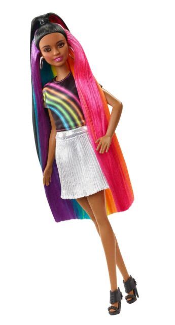 Barbie Rainbow Sparkle Hair Doll Glitter Gel Styling For Sale Online Ebay