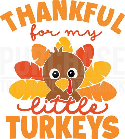 Thankfull For My Little Turkey Svg Little Turkey Svg Thankful Svg