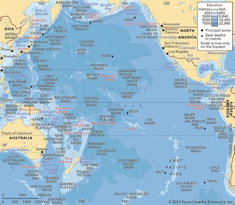 Map Of Pacific Ocean Map Encdarts