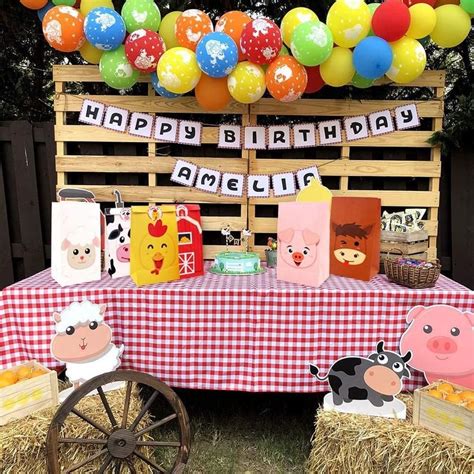 Farm Animal Favor Bags 12ct Barnyard Theme Birthday Party Etsy Farm