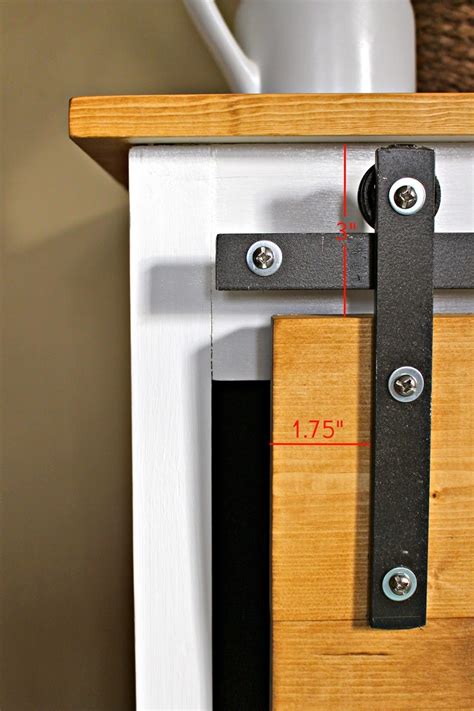 Glue and clamp the cabinet sides (b) to the cabinet rails (a). DIY Sliding Barn Door Console Hardware Tutorial - Jaime ...