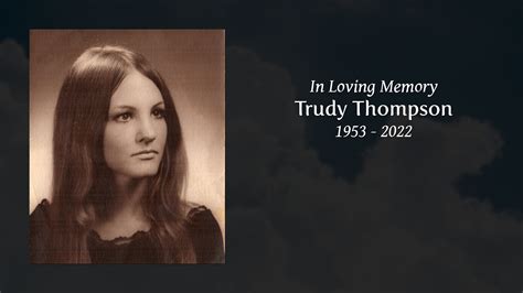 trudy thompson tribute video