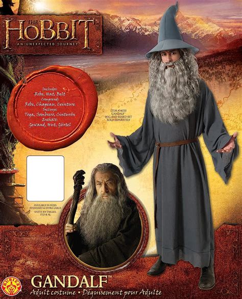 Buy The Hobbit Adult Gandalf Costume Standard One Size Online At Low