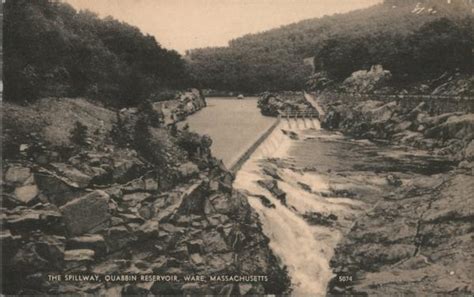 The Spillway Quabbin Reservoir Ware Ma Postcard
