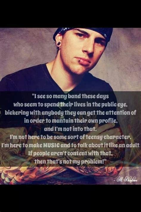 Shadows, singer from the united states. Avenged sevenfold | Musician quotes, Avenged sevenfold, M ...