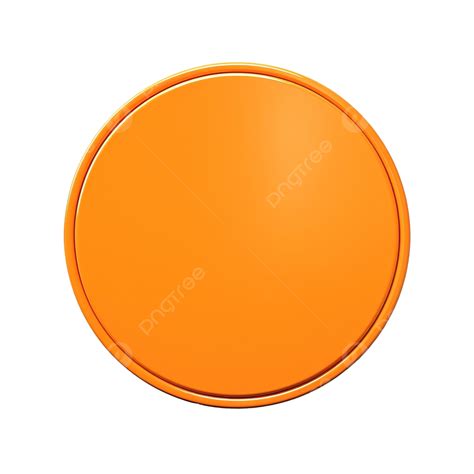 Orange Blank Round Badge Badge Button Pin Png Transparent Image And