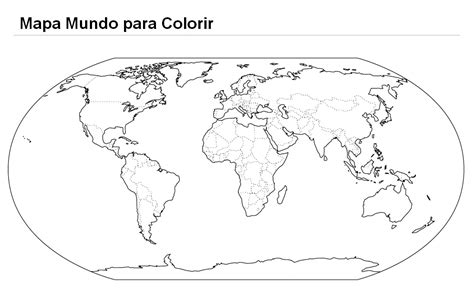 Mapas Mundi Para Colorir YaLearn