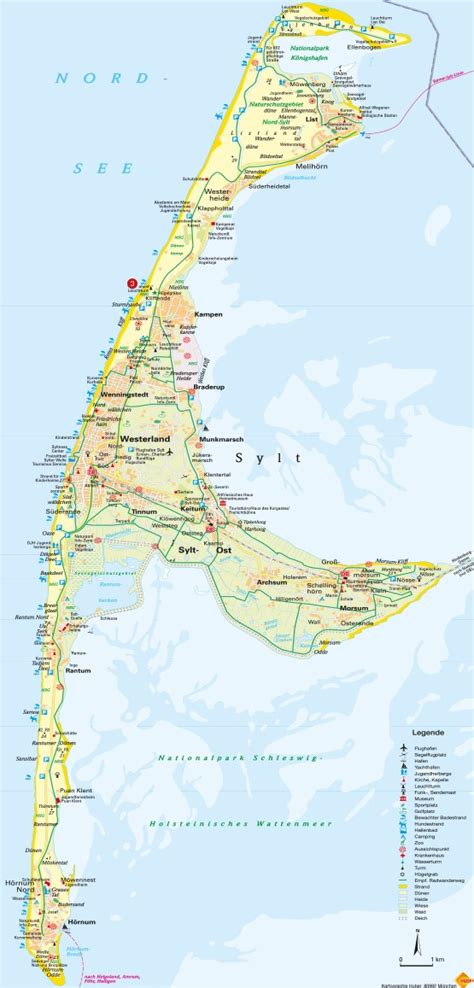» zeitzone, » political map, » natürliche map, » sylt nacht karte & » google map. Sylt Karte